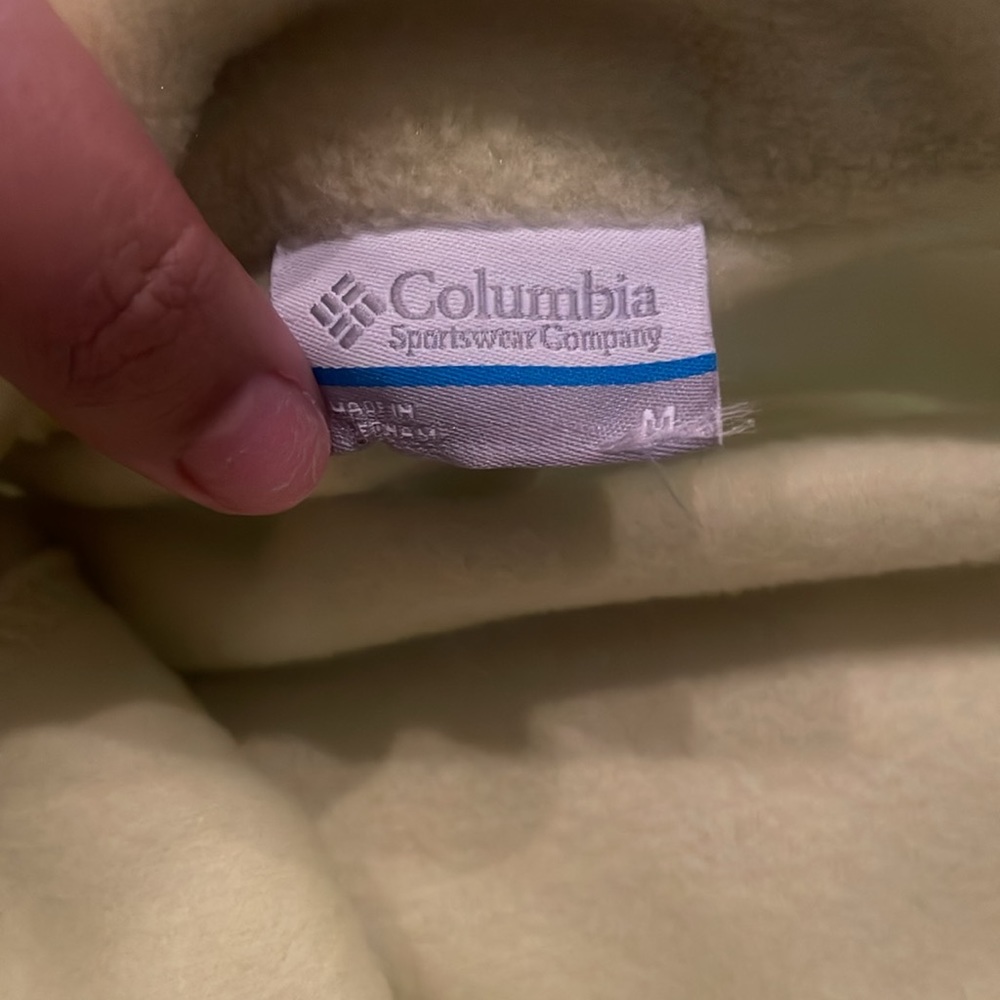 Columbia yellow zip up fleece jacket size medium - Picture 4 of 4